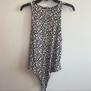 Bodysuit Cheetah Leopard Print Thong - L